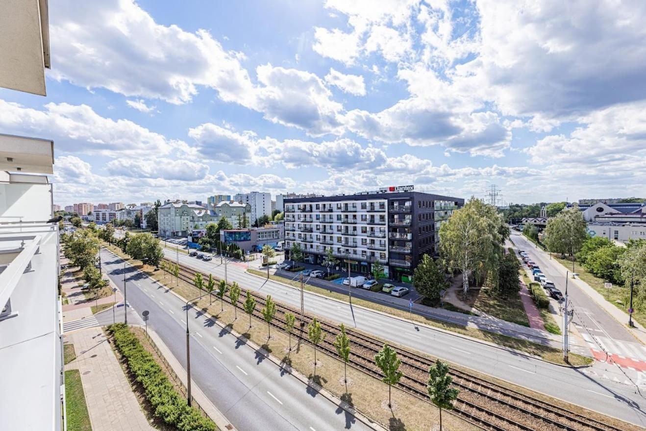 Fajny Apartament Z Parkingiem, Obok Metra. Warszawa Exteriör bild