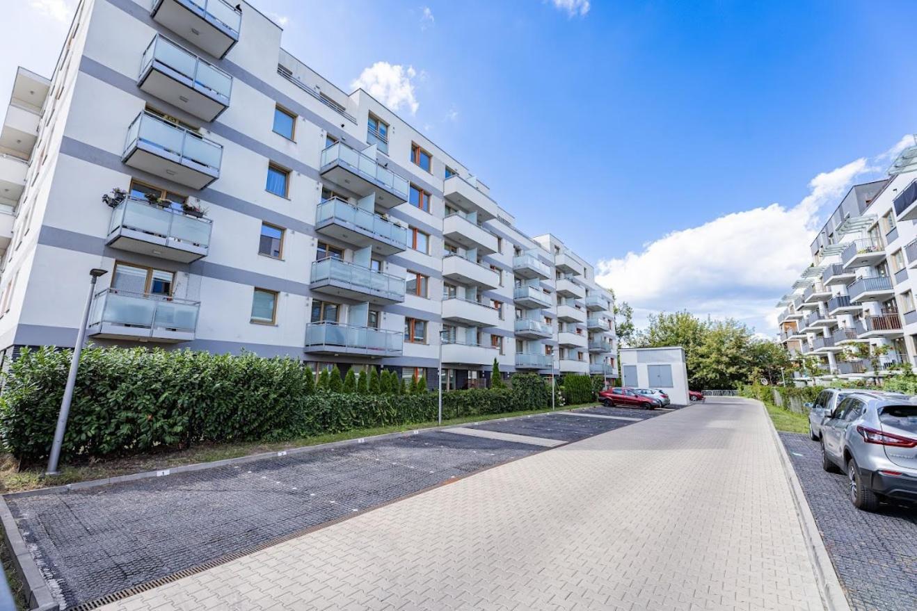 Fajny Apartament Z Parkingiem, Obok Metra. Warszawa Exteriör bild