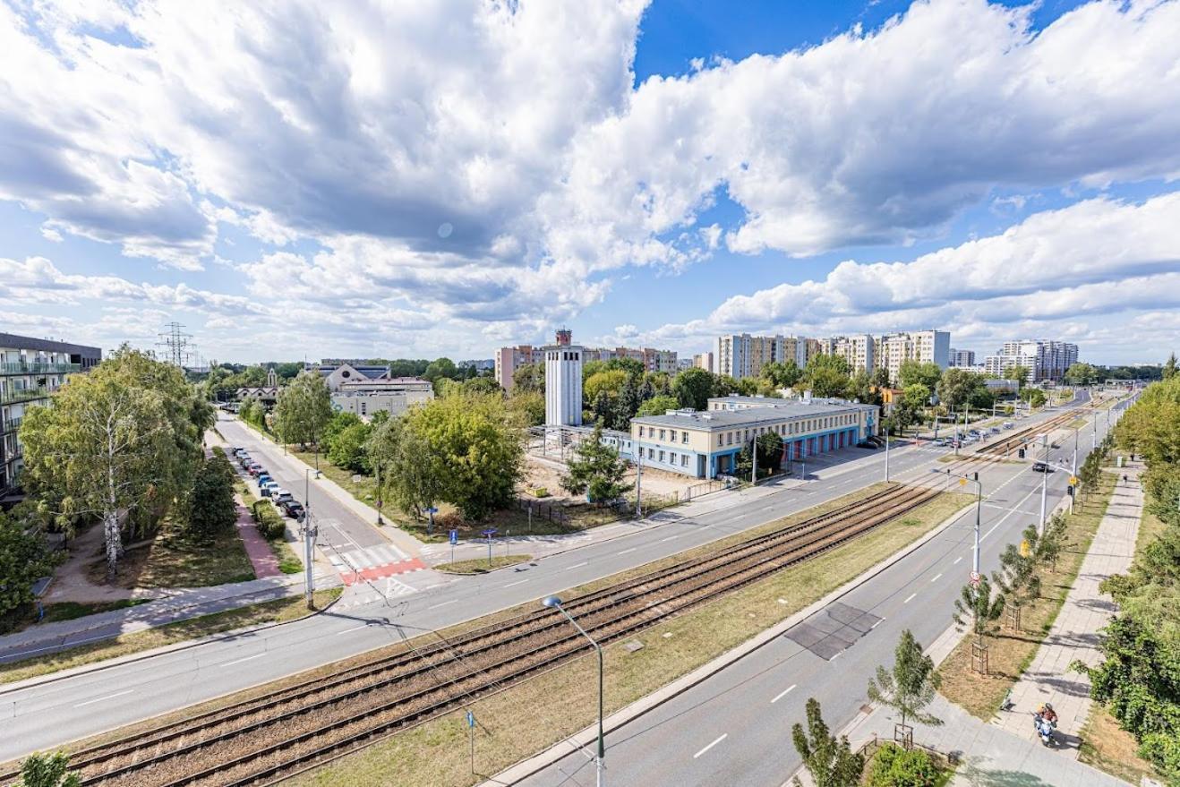 Fajny Apartament Z Parkingiem, Obok Metra. Warszawa Exteriör bild