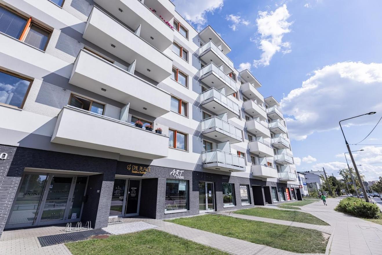 Fajny Apartament Z Parkingiem, Obok Metra. Warszawa Exteriör bild